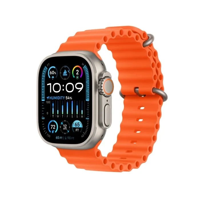 Apple Watch Ultra 2 Titanium Case With Orange Ocean Band (Brand new)